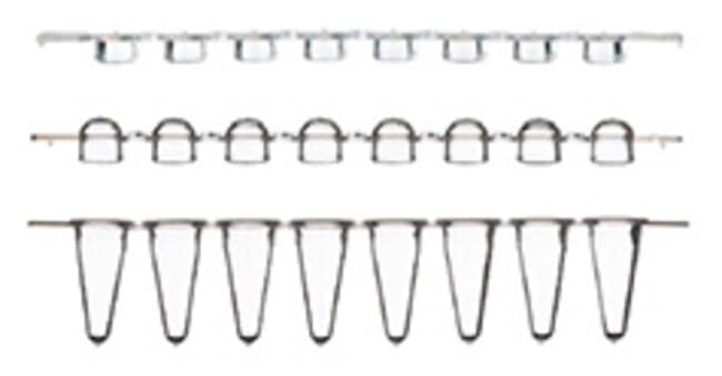 ABgene Strips of 8 Low Profile Tubes & Ultra Clear Cap Strips 