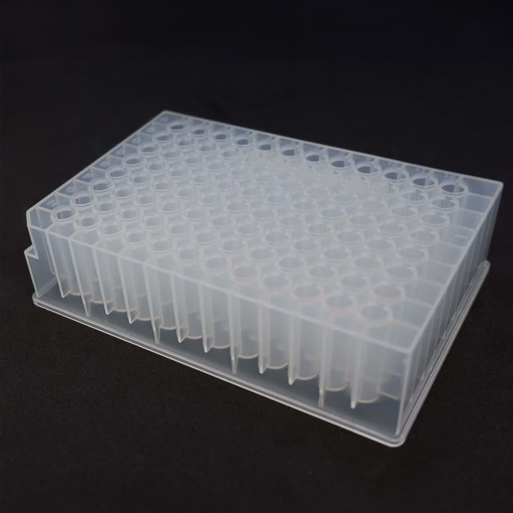 SafeStore Deep-well Plate, 1.0 ml, 96 round well, V-bottom, Low profile 