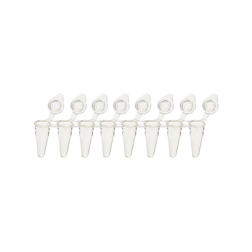 [GEN - WB 0080L] AmpliStar-II 8-Strip 0.1ml Low-Profile PCR Tubes, Attached Optical Flat Caps