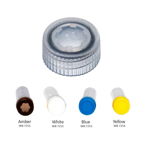 [GEN - WB 7251] SafeStore Screw Cap with O-Ring, Amber 